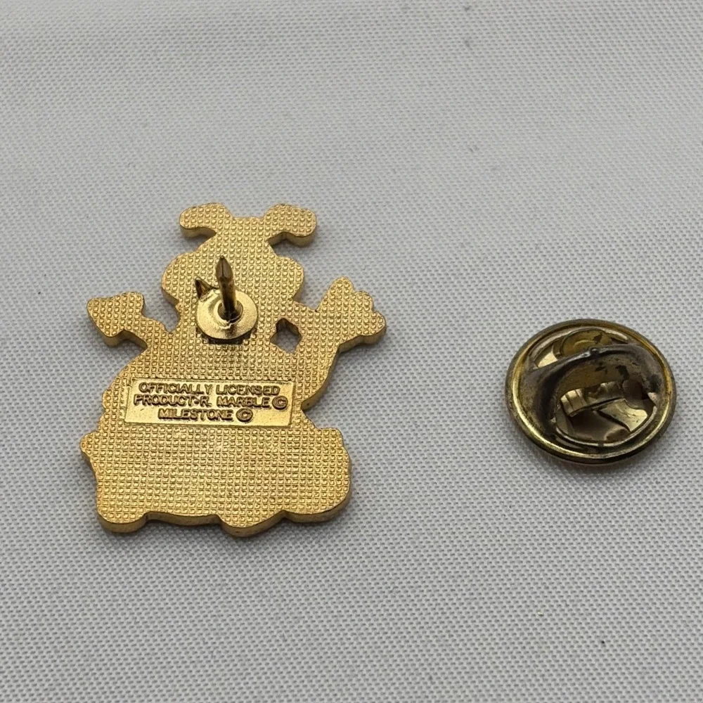 Vintage Marble's Ark Dragon Waving Cartoon Cute Lapel Hat Pin